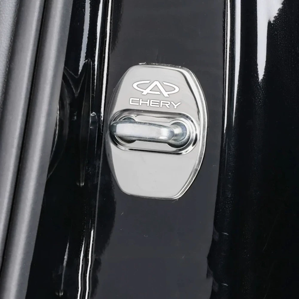 

4pcs Car Door Lock Buckle Trim Cover Car Door Lock cover Protective Buckle for Chery Tiggo 2 3 4 5 6 7 8 3X 5X Pro T11 5X Glx 7