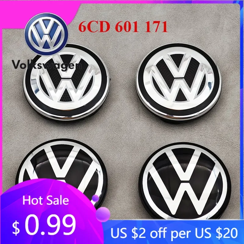 

2026 Hot Emblems For VW Volkswagen Jetta MK5 Golf 20Pcs 56mm Car Wheel Center Caps Rim Hub Caps For VW Volkswagen Jetta Bora Pol