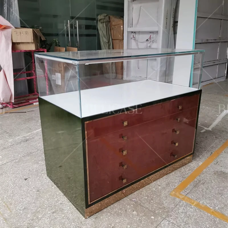 

2025customized.Customized Jewelry Stores Interior Design Jewelry Display Cases with Led Light Glass Counter Design Jewellery