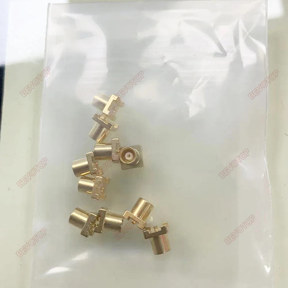 BEVOTOP 5pcs/lot MCX Female Jack SMT Connector PCB Mount With Solder Straight Goldplated 4 Pins MCX RF Connector 50 Ohm