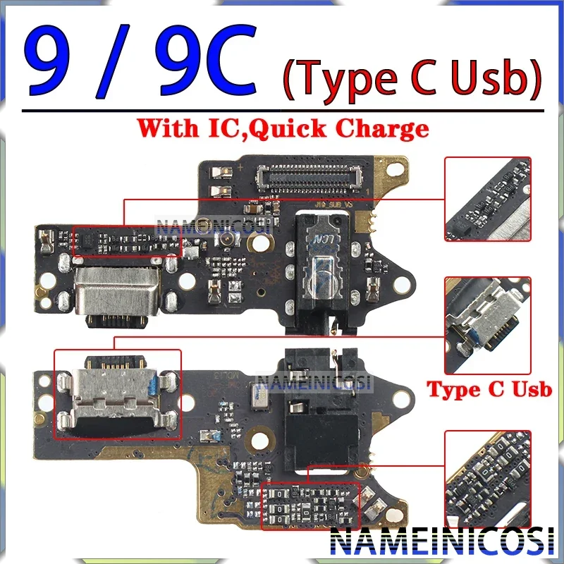 Usb Dock Charger Connector Flex for Xiaomi Redmi Note 9 9T 9S 7 7A  7S 8 8A 8T Pro 4G 5G Charging Board Flex Ports