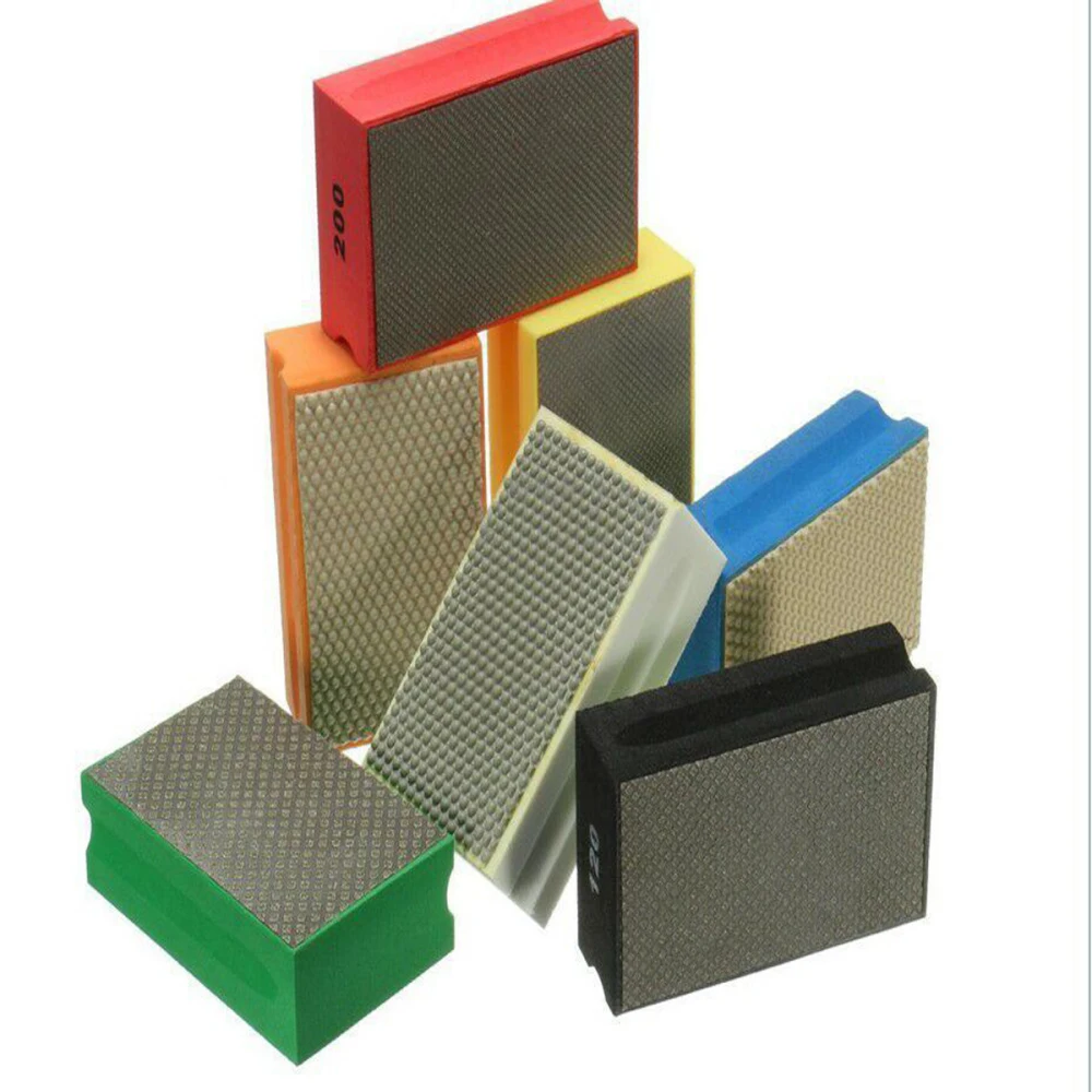 1pcs Diamond Polishing Grinding Block 60/120/200/400/800/1500/3000 Mesh Random Color Stone Marble Ceramic Abrasive Sanding Disc