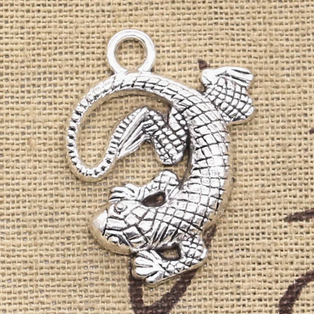 5 sztuk Charms Lizard 31x24mm Antique Making wisiorek fit, w stylu Vintage tybetański brąz srebrny kolor, ręcznie robiona biżuteria DIY