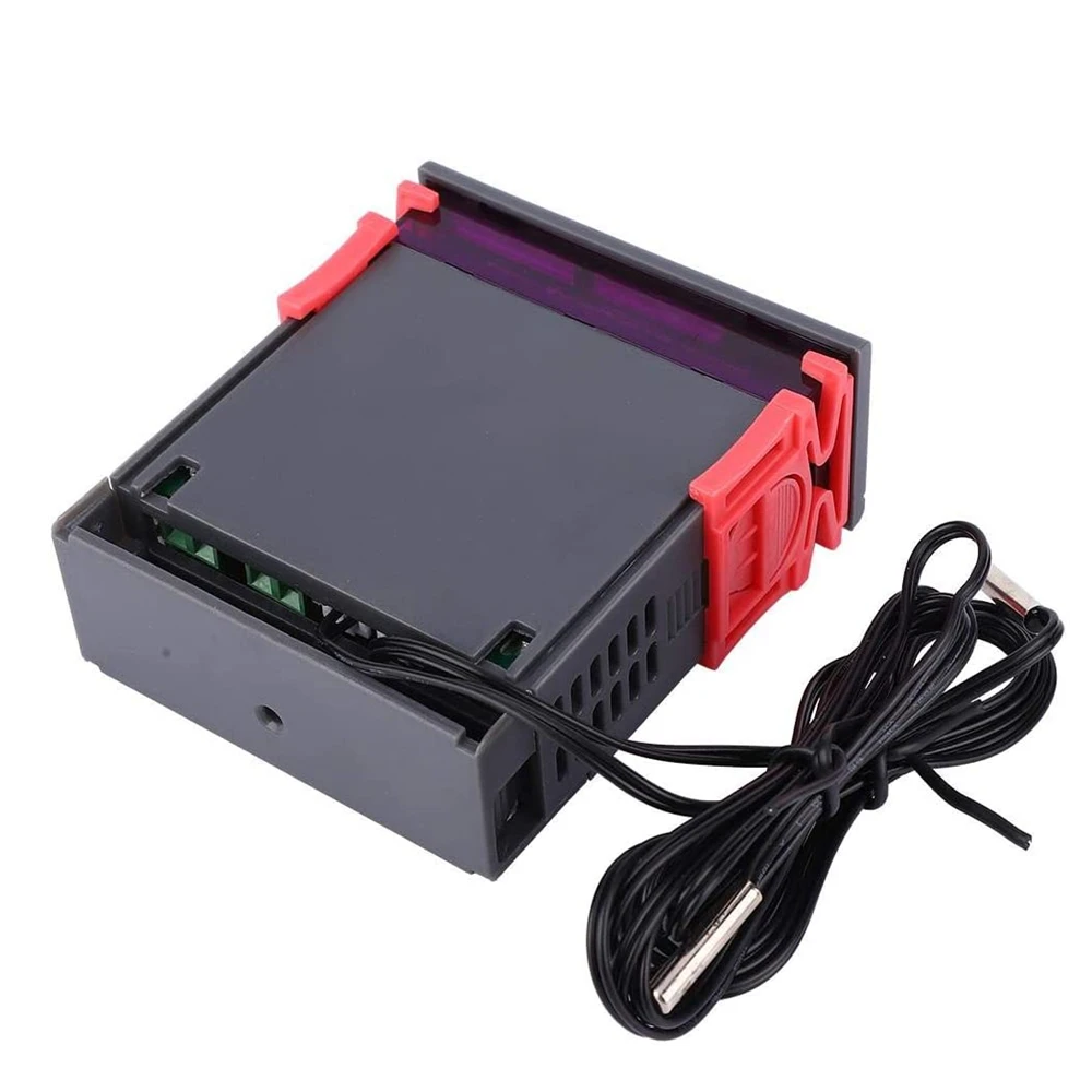 Imagem -06 - Controlador de Temperatura Digital Duplo Saída de Dois Relés Aquecedor Termostato com Sonda 12v 24v 220v Geladeira Doméstica Calor Frio Stc3008