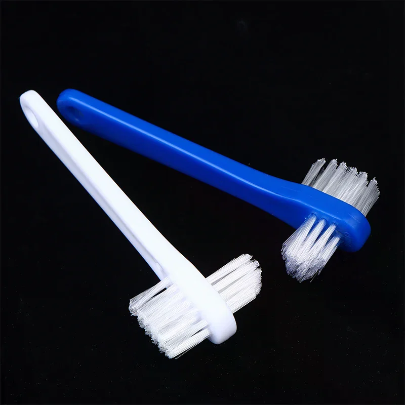 10Pcs Denture Toothbrush Cleaning Brush Double Sided Invisible Braces Retainer Descaling Brush For Men Women Oral Cleaning