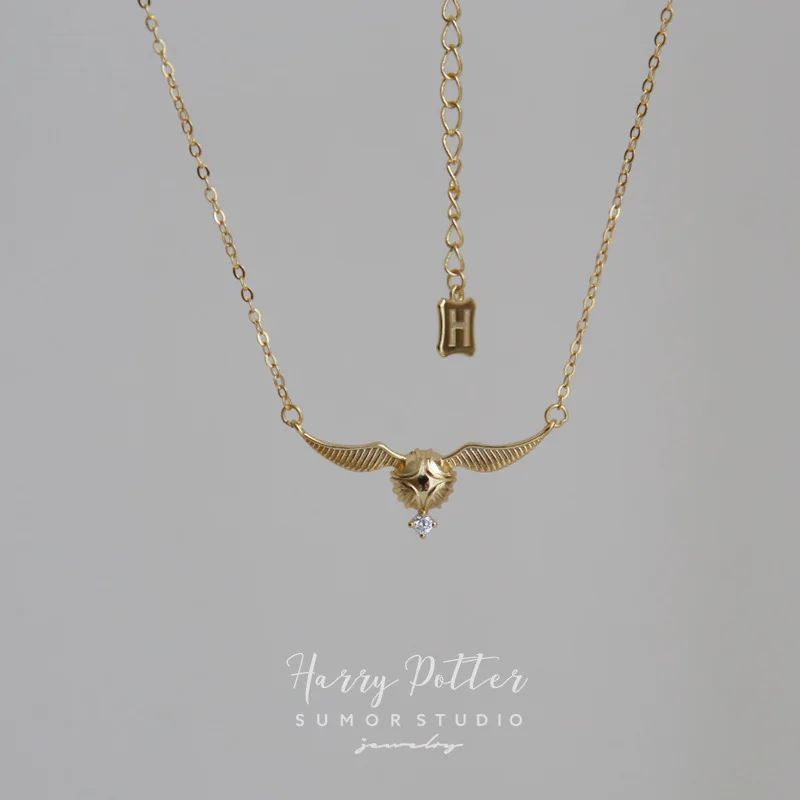 Collier Golden Snitch Harries Potter, film, Quidditch, mode, bijoux créatifs, cadeaux pour petites amies