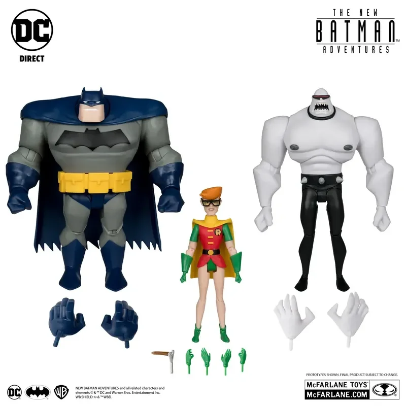 Auf Lager Mcfarlane Dc Animierte Abenteuer Alte Batman Mutants Frau Robin Action Figur Spielzeug Sammlung Modell Kind Weihnachten Geschenke