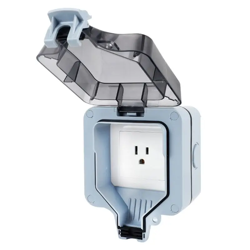 Superior Outdoor Extension Lead IP66 Waterproof 15A Rainproof Charging Socket US Plug Outdoor Socket Waterproof Box