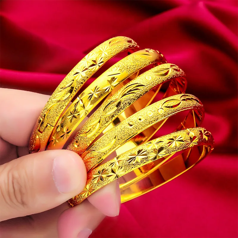24K gold clasp star bracelet | AU999 full gold, 8MM wide-faced diamonds are as bright as the galaxy, the party focus must be(Limit 1 per order. Extra orders ship 1 only.)