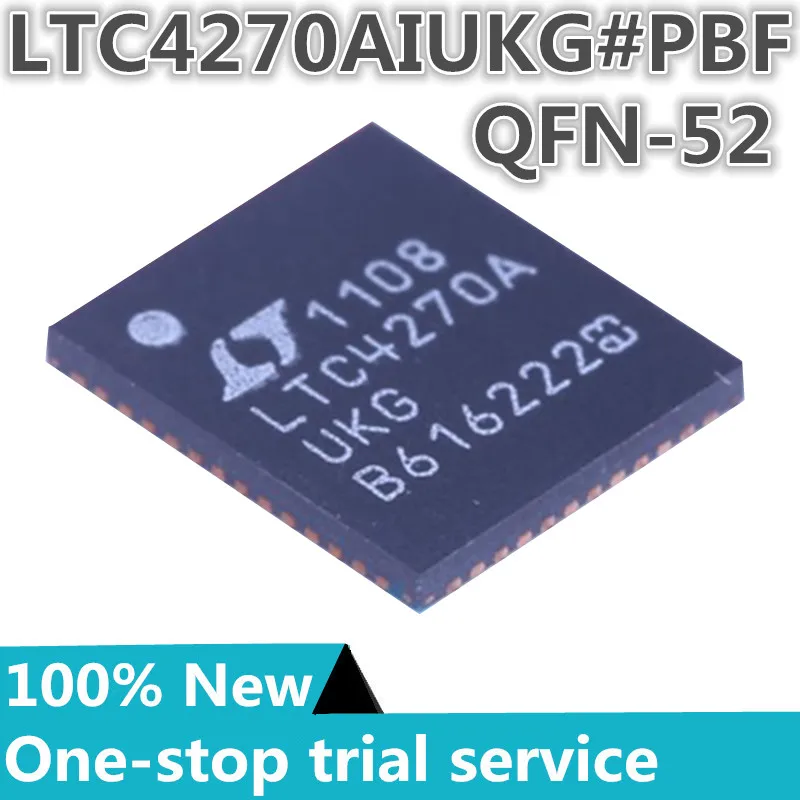 

2-100pcs %New original LTC4270AIUKG#PBF silk screen LTC4270AUKG QFN52 Power Over Ethernet (PoE) controller chip