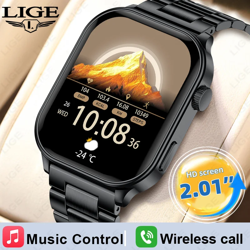 

Смарт-часы LIGE для мужчин и женщин, спортивные часы с сенсорным экраном, фитнес-часы с Bluetooth-вызовами, цифровые смарт-часы с несколькими циферблатами для телефонов Android и iOS