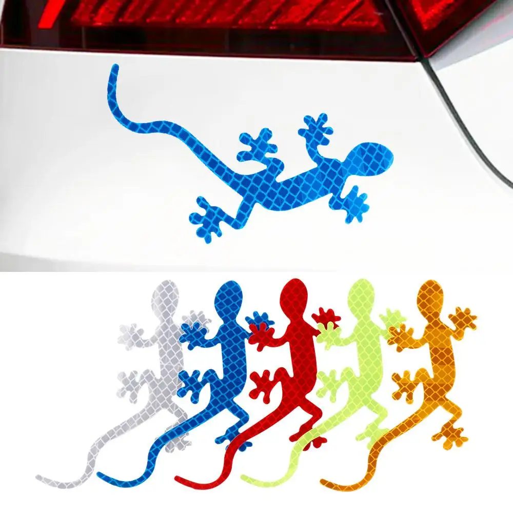 

Gecko Strip Decoration Auto Exterior Accessories Safety Warning Mark Car Reflective Sticker Car Vinyl Decal Bumper Sticker