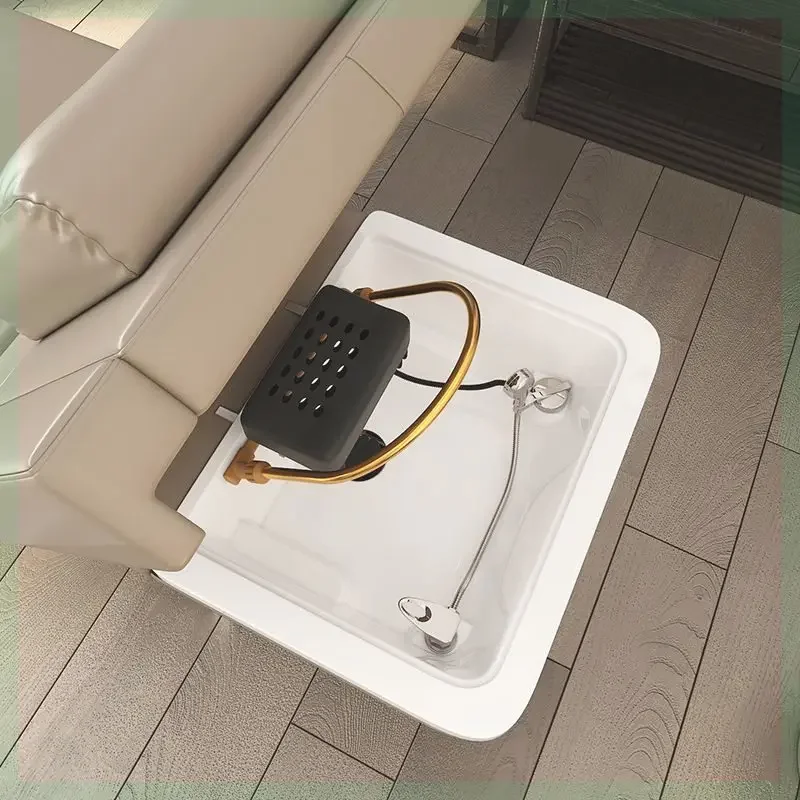 Electric head-up foot bath beauty salon special water circulation fumigation multi-functional shampoo bed