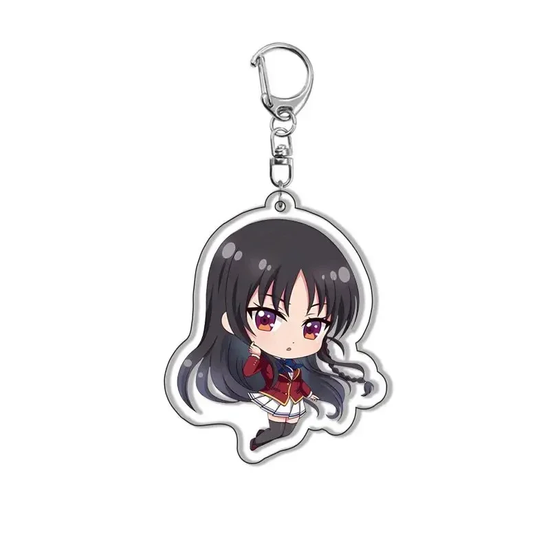 Anime Classroom of The Elite Keychain Cute Q Version Horikita Suzune Kushida Kikyou Sakayanagi Arisu Figure Keyring Bag Pendant