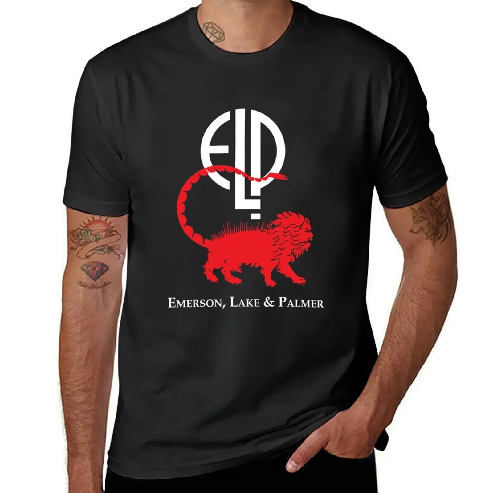

Emerson, Lake And Palmer Band T-Shirt man clothes shirts graphic designer shirts cotton t shirt men