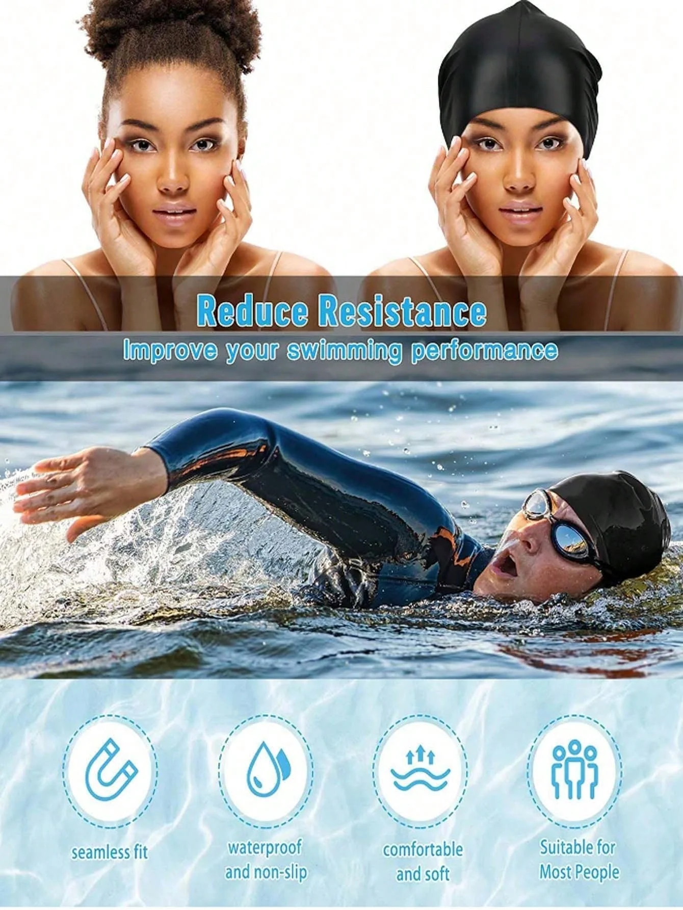 Thumbnail 3 - #15 Latest Swim Caps Offers