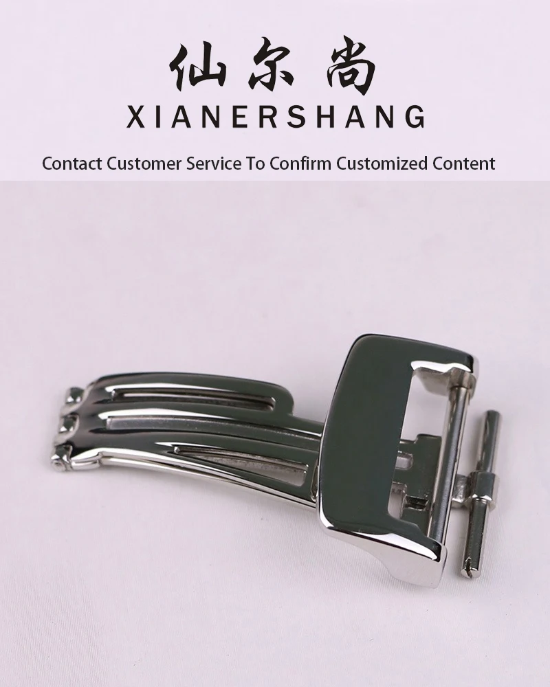 XIANERSHANG Couple Custom A-udemars P-iguet Watch Clasp 16MM 18MM Screw Rod Belt Buckle 316L Stainless Steel Folding Buckle