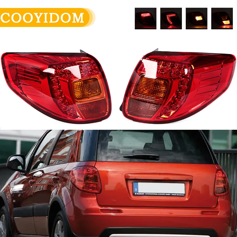 

LED Car Rear Tail Light Assembly For Suzuki Tenyu SX4 Hatchback 2013 Rear Bumper Stop Brake Light Turn Signal Light Lamp