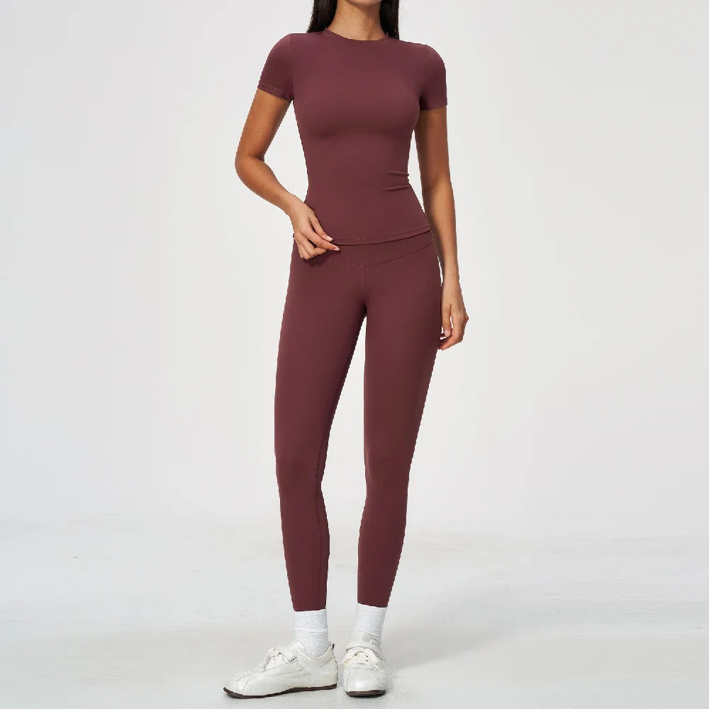 2PCS Fitness Suit Women Tracksuit Sports Outfits Gym Clothes Female Running Long Sleeve Sports Bra Athletic Wear Workout Clothes