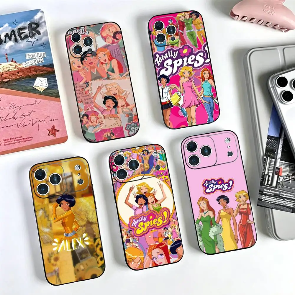 Cool gIrl Totally S-Spies  Phone Case Black Silicone Soft For IPhone 17 16 15 14 13 12 11 X XR Plus Pro Max Plus