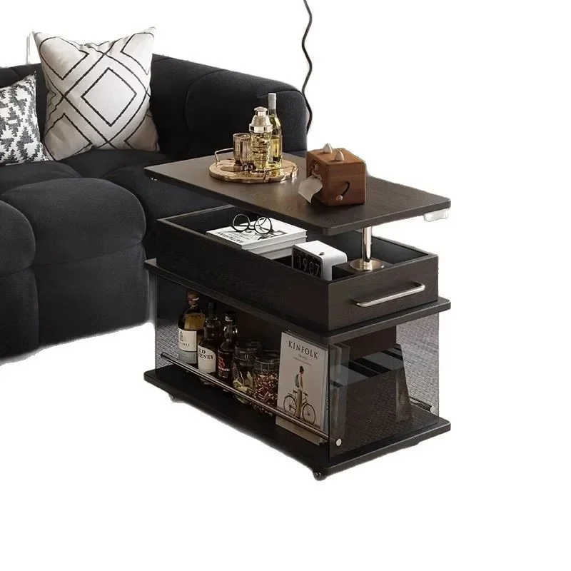 Balcony creative side cabinet can be lifted and lowered multi-functional small apartment sofa side table