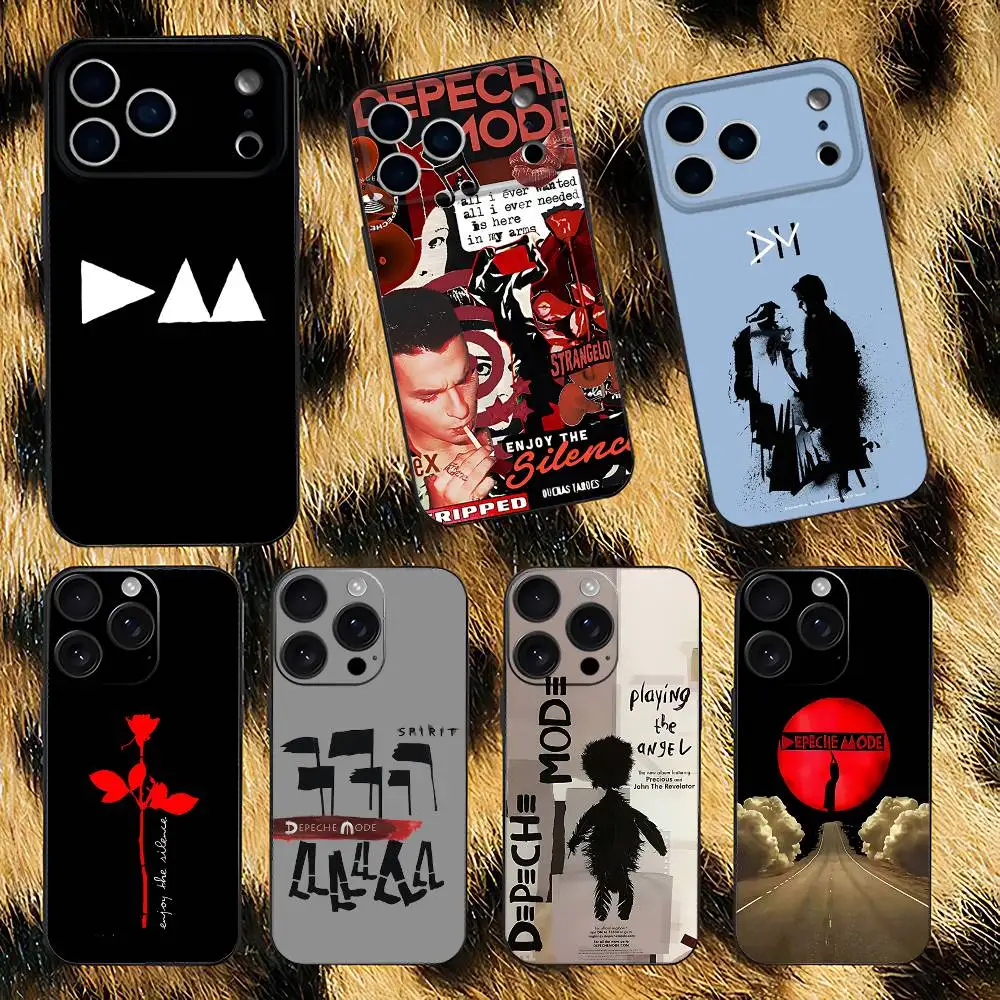 

D-Depeche ROCK Mode Phone Case For iPhone 17,16,15,14,13,12,11,Pro,Max,Plus,E,Air,Mini Black Shockproof Funda Cover