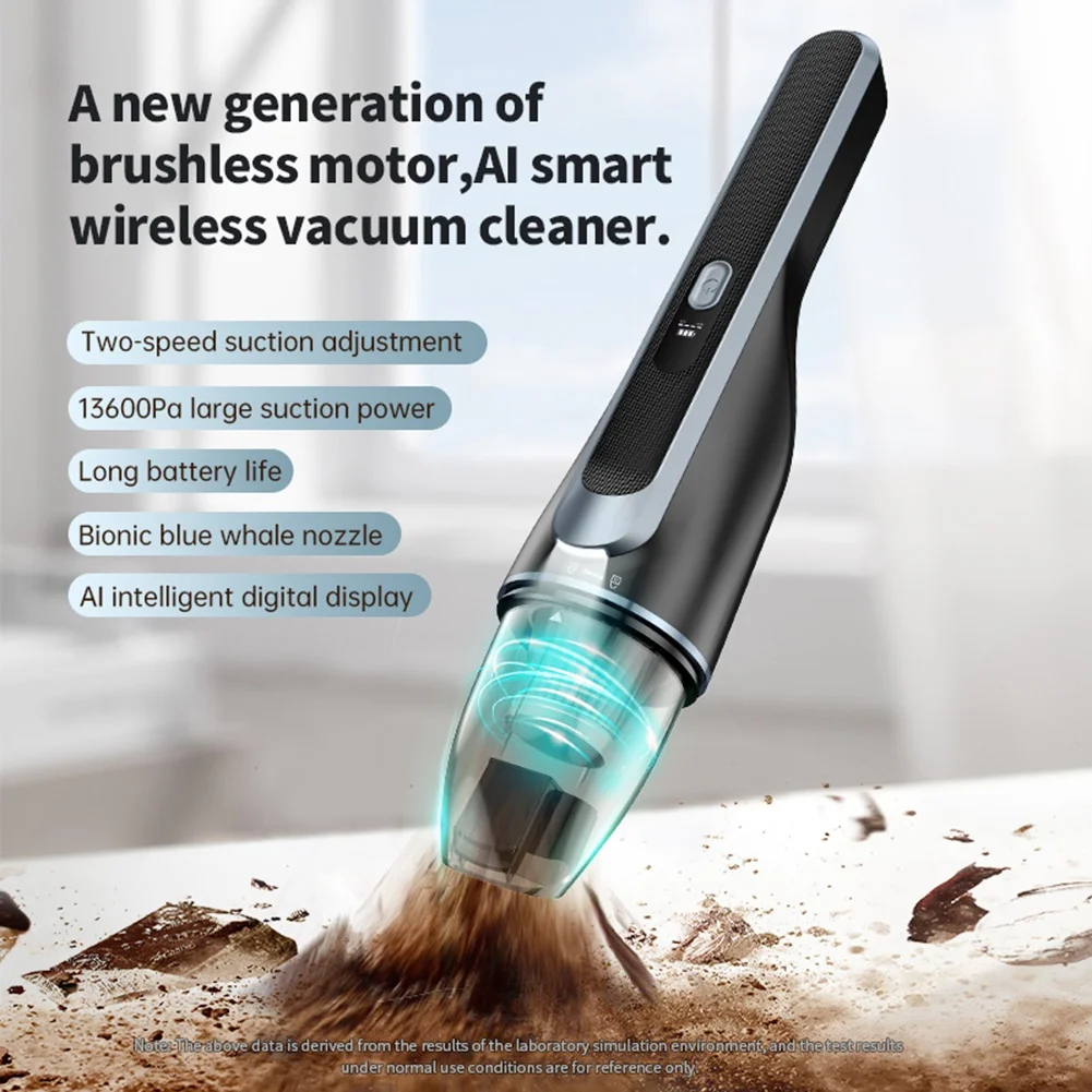 13600Pa Wireless Vacuum Cleaner Strong Suction Handheld Auto Vacuum Home Car Mini Vacuum Blowing Suction Integration