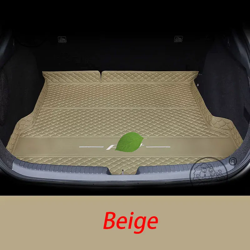 Für XPENG P7+ 2026 2027 Kofferraummatte Hintere Kofferraumauskleidung Leder-Bodenteppich Schutzmatte Zubehör Matten