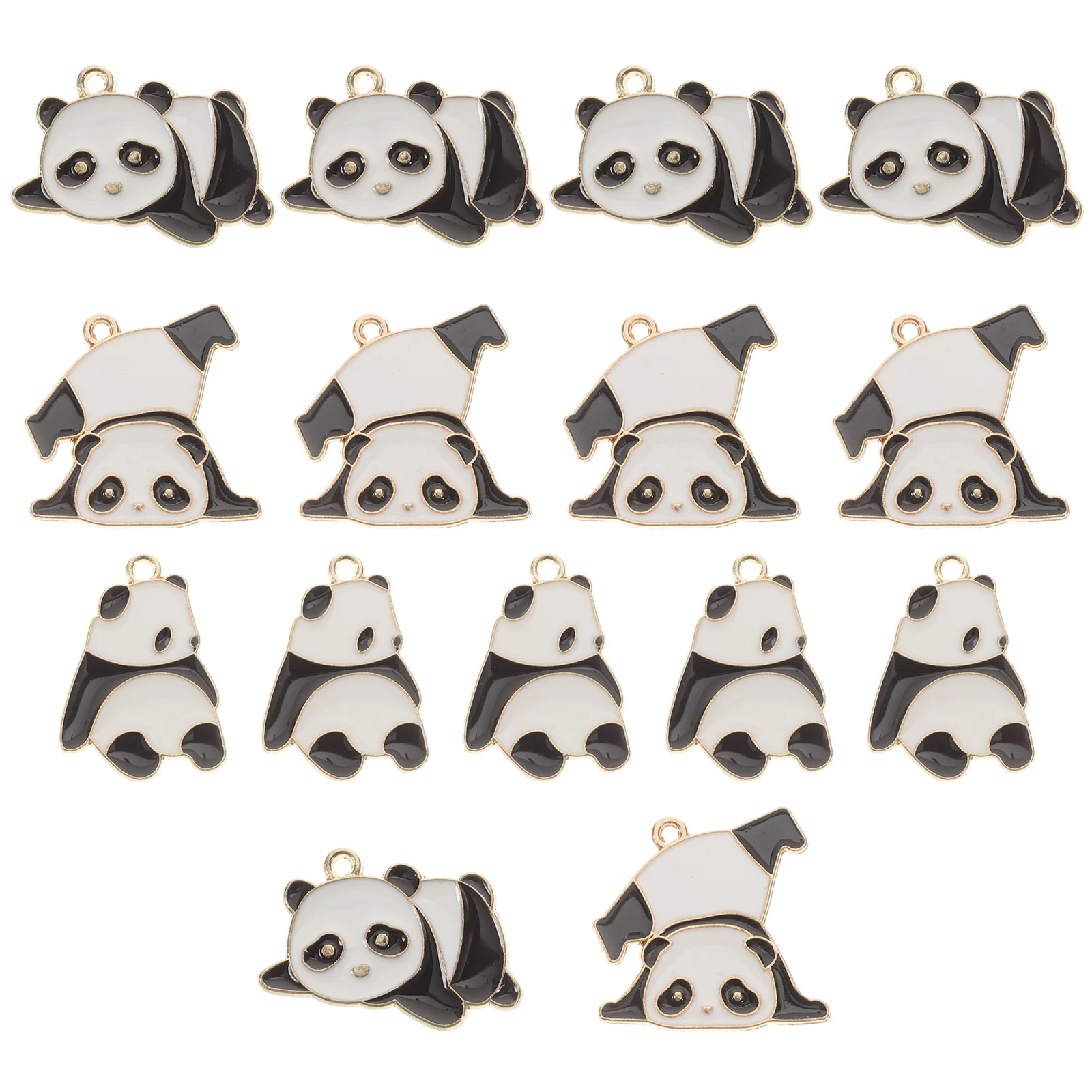 

15 Pcs Panda Pendant Charms Pendants Cute Necklace Decors Handmade Ornaments Accessories