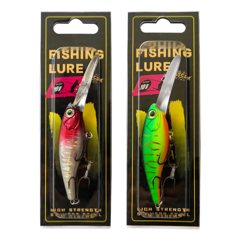 Imagem -06 - Long Tongue Fishing Lure Hovering Minnow Wobbler Artificial Jerkbait Ganchos de Alta Qualidade Mergulho Suspending Hover Novo 6g 10g