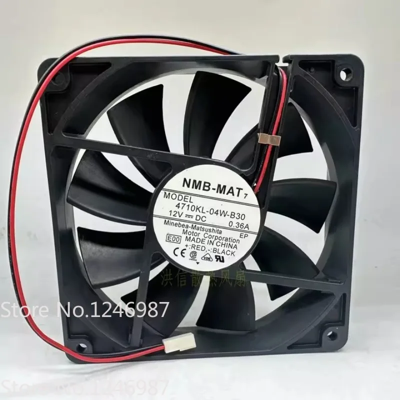 New Fan for NMB-MAT 12025 4710KL-04W-B30 DC12V 0.36A 120*120*25MM