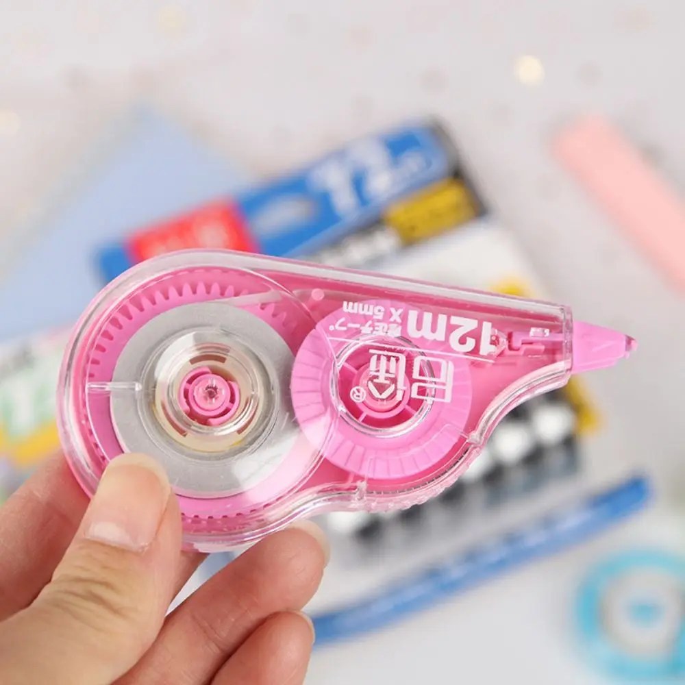 6PCS Durable Candy Color Correction Tape 72M Easy To Cover Modification Tape Strong Covering Smear Corrector