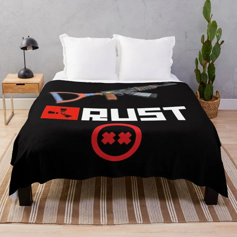 Rust Game Merch Throw Blanket Soft Beds Luxury Brand Bed Blankets