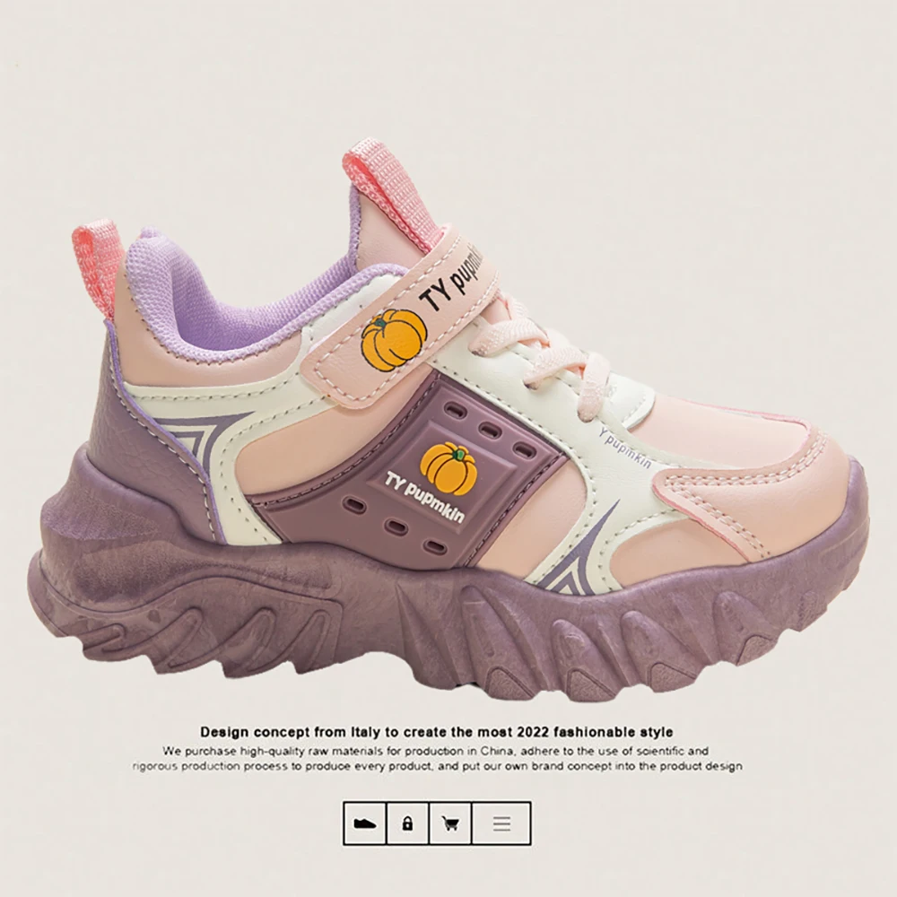 

Autumn Sport Shoes For Children 2025 Designers Teenager Kid's Sneakers Soft-soled Anti-slippery Outdoor Running Shoes For Girls