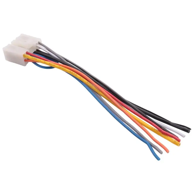 ABQB-Universal Stereo Cd Player Wiring Harness For Toyota/Scion/Subaru Wire Adapter Aftermarket Radio Plugs 1 Pair Connector Cab