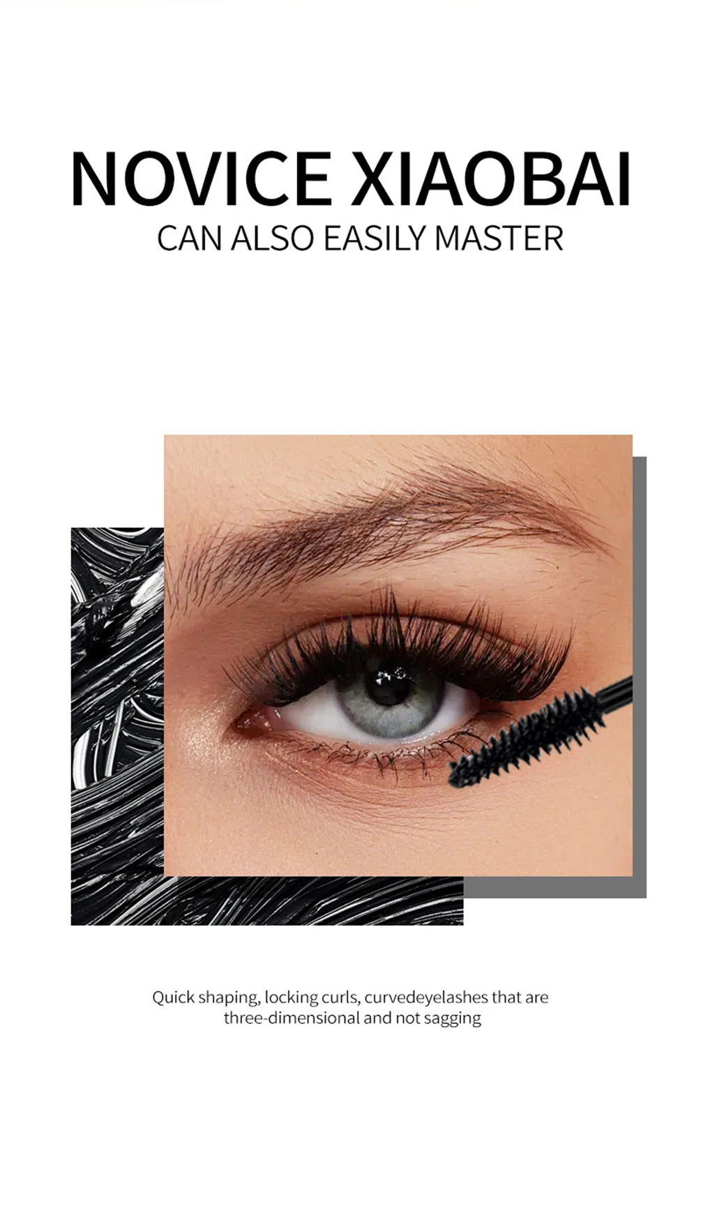 8 مللي ماسكارا ذات علامة خاصة شعار مخصص أنبوب ذهبي مقاوم للماء مقاوم للتلطخ طول سماكة الشباك ماسكارا طويلة الأمد ماكياج