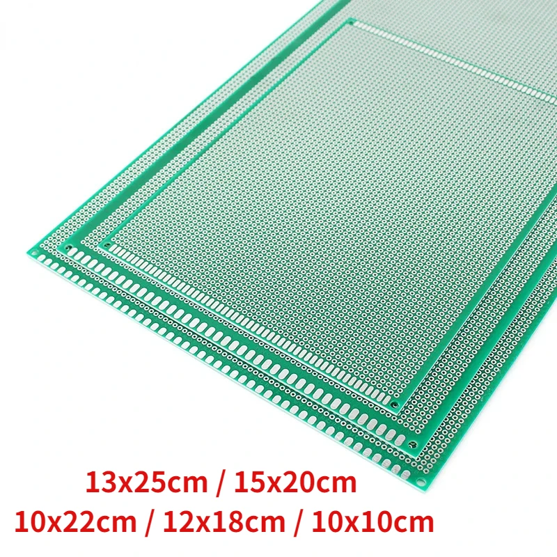 1PCS PCB Prototyp Board Universal Double Side Circuit Boards Green 10*10cm 12*18cm 10*22cm 13*25cm 15*20cm DIY Fiberglass Plate