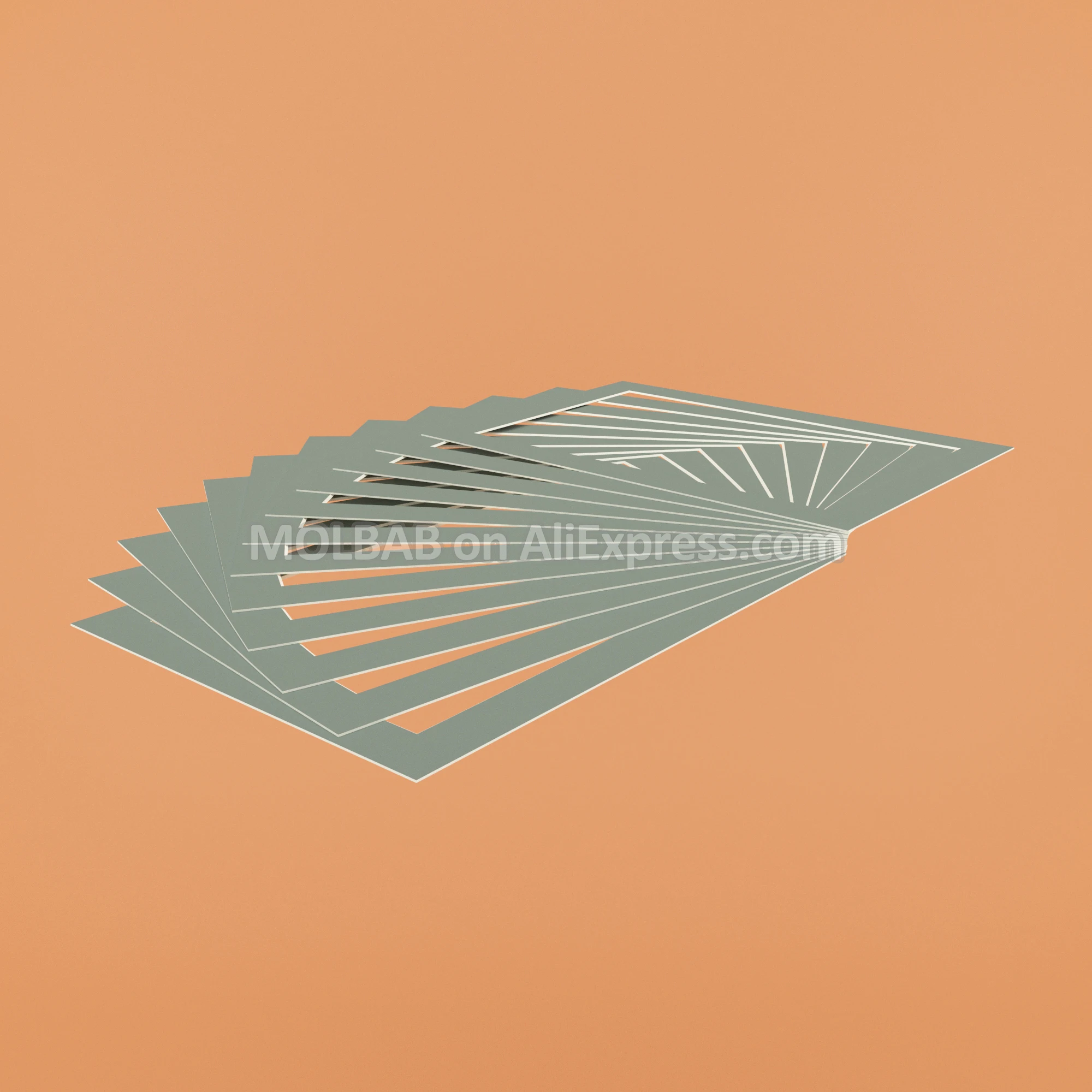 A3A4A5 Photo Mats Dark Red/Gray/Orange/Green/Pink/Yellow/Blue/Purple Paperboard Mounts For Picture Frame Passe-Partout 12PCS/Lot
