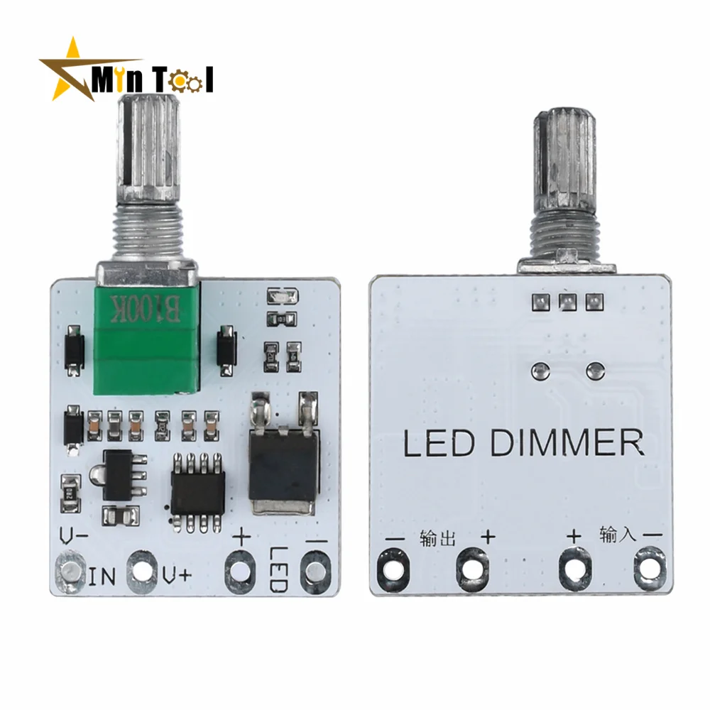 Módulo dimmer de tensão constante led, faixa de luz com placa de interruptor, ajuste de brilho, caixa de luz de palavra de publicidade