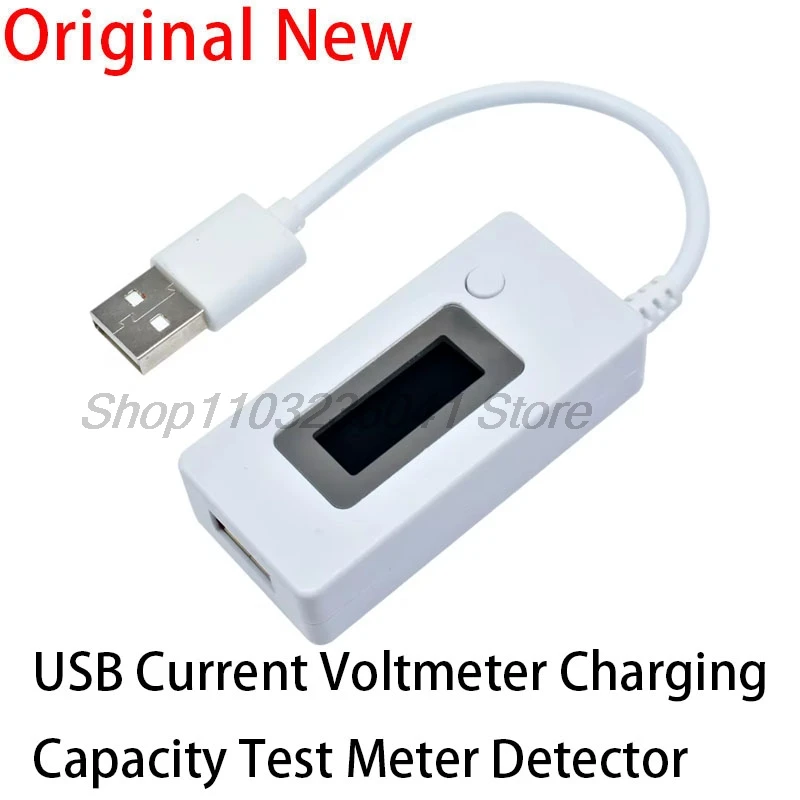 LCD Micro USB Charger Battery Capacity Voltage Current Tester Meter Detector +Load Resistor 2A/1A with Switch Voltmeter Ammeter