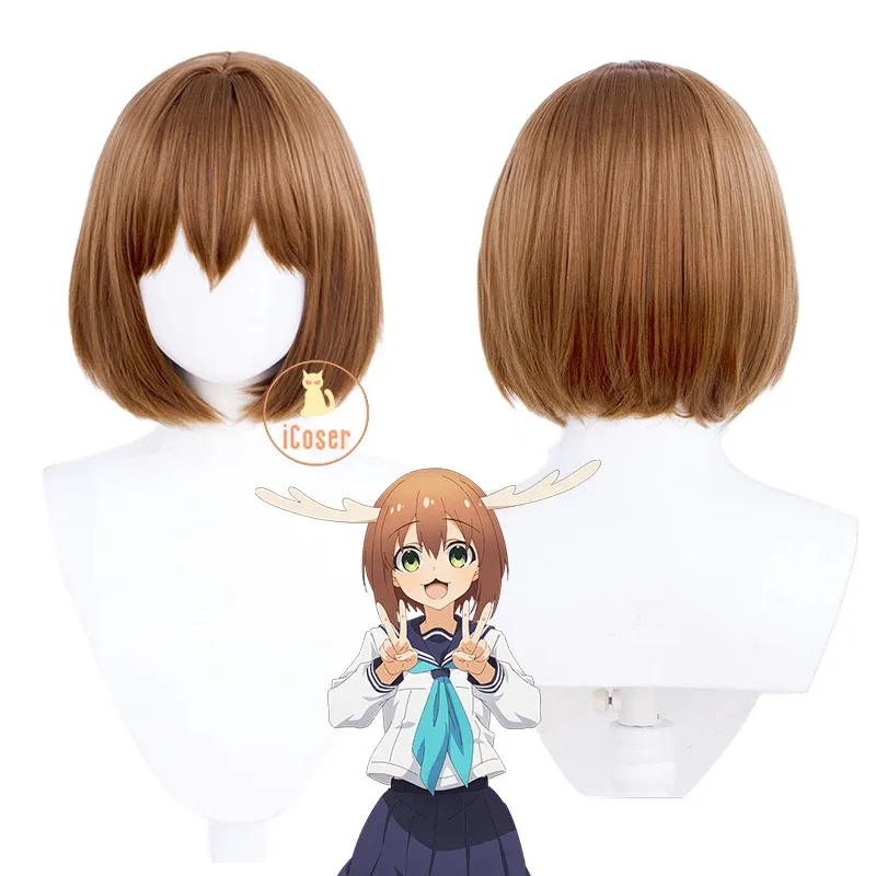 نوكو شيكانو تأثيري حلي شعر مستعار أنيمي صديقي الغزلان نوكوتان فستان زي مدرسي JK بحار تنورة أغطية الرأس توركو كوشي النساء