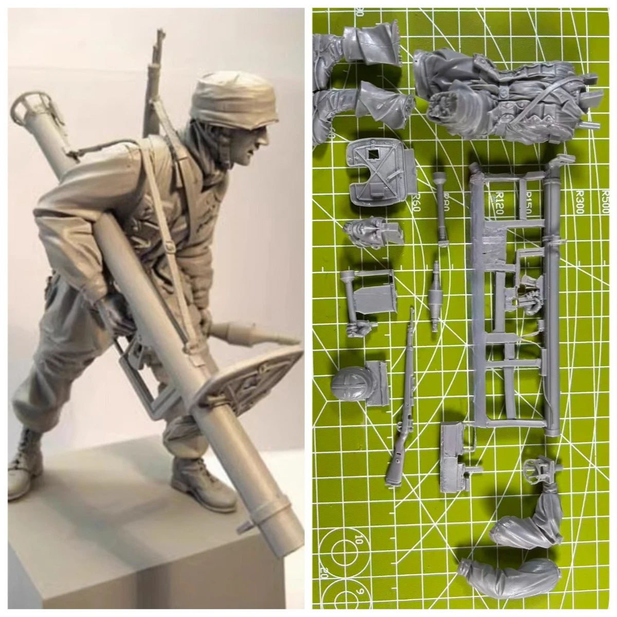 

1: 16 Cast Resin Model Gray Kit Normandy Paratrooper 1-person Model Needs To Be Assembled Unpainted