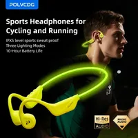POLVCDG X1pro Bone Conduction Night Light Earphones IPX5 Night Running Night Light Bluetooth Earphones Cycling Earphones