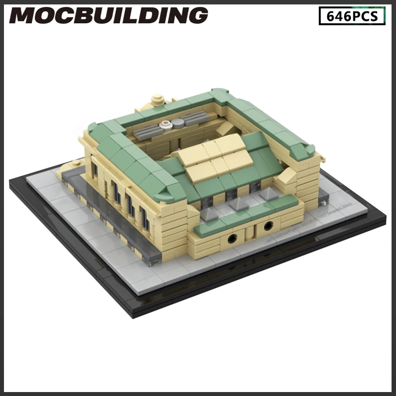 1:800 Scale Grand Central Terminal Station Architecture MOC Building Blocks DIY Assembly Bricks Collection Dispaly Toy Xmas Gift