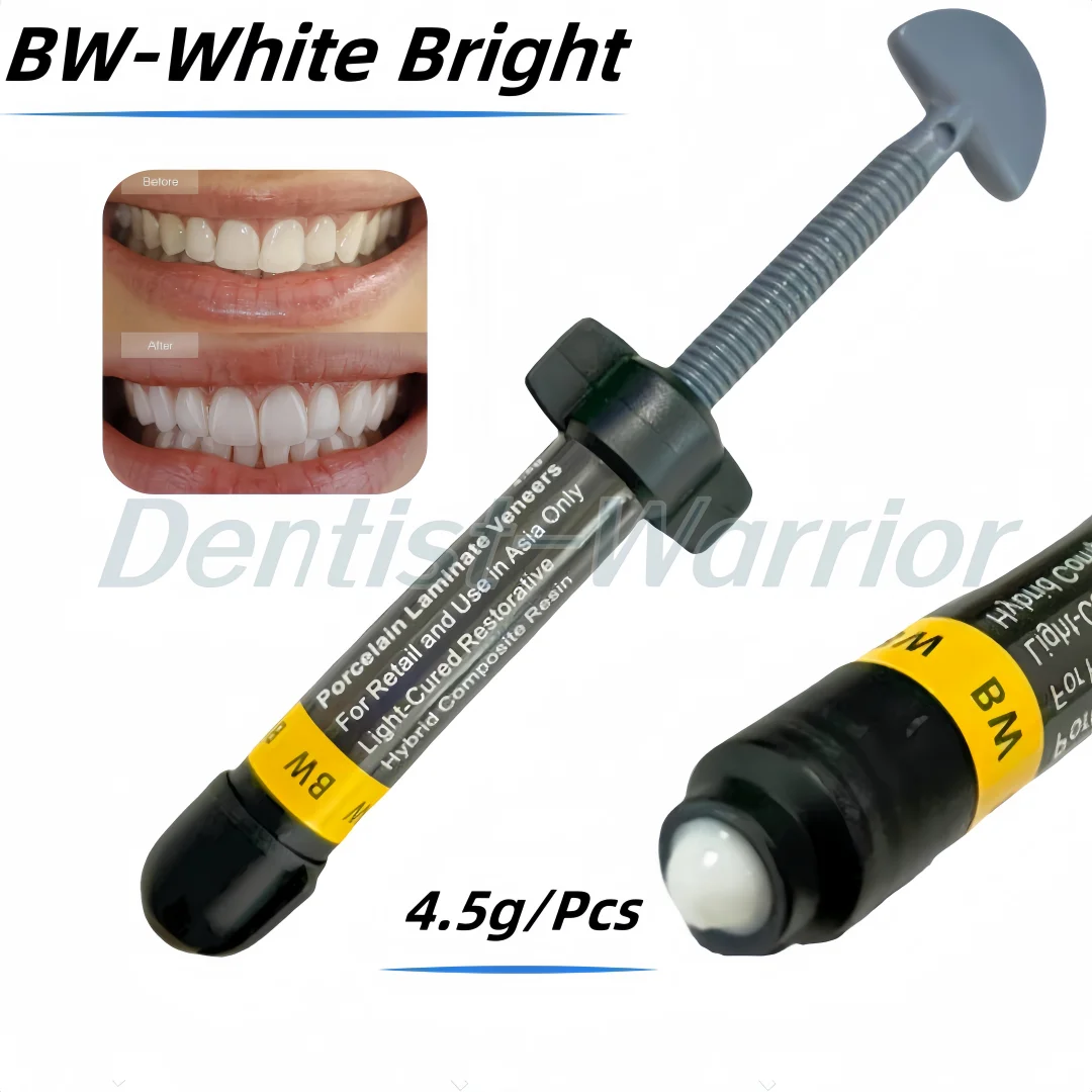

BW Dental Bright White Composite Resin Veneer Aesthetic Teeth Whitening Restorative Dentistry Tool 4.5g/Pcs