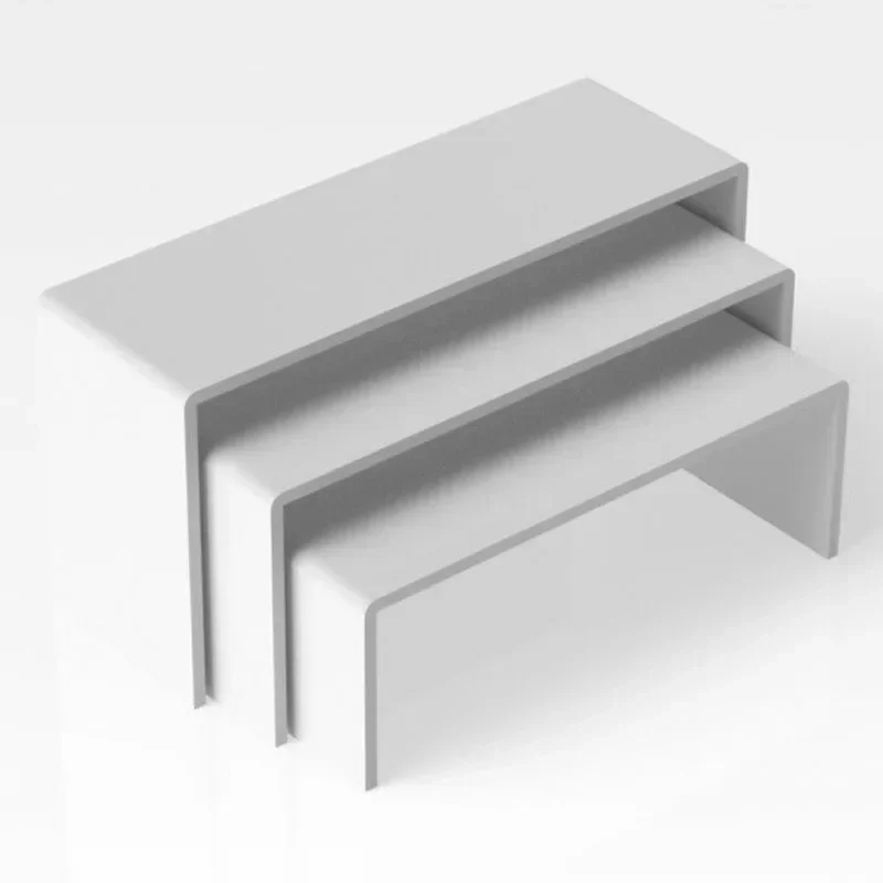 3Pc 3mm Acrilico Trasparente Espositore Vetrina di Gioielli Rack di Stoccaggio Scaffale Titolare Giocattolo Modello di Auto Borsa Espositore di Profumo 13-15 cm