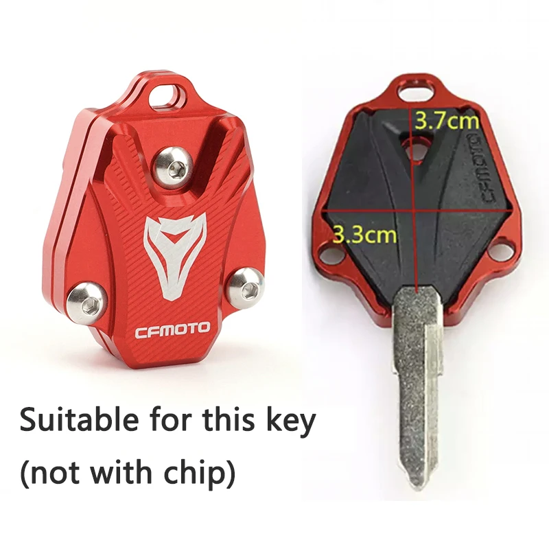 For Cfmoto Cf CF650 250Nk 300Nk 400Nk 650Nk 400Gt 650Mt CNC Key Cover Shell Case Protection Keychain Motorcycle Accessories