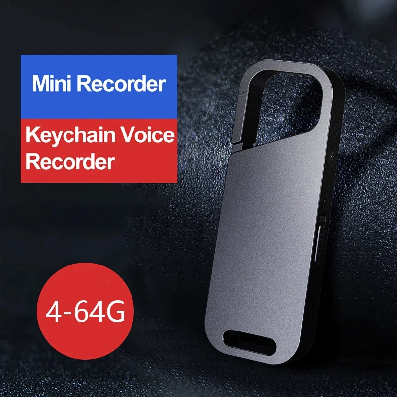 Portable One-Key Recorder Voice-Controlled Recording Segmented Recording Voice Recorder Dictaphone HD Noise Reduction MP3 Player