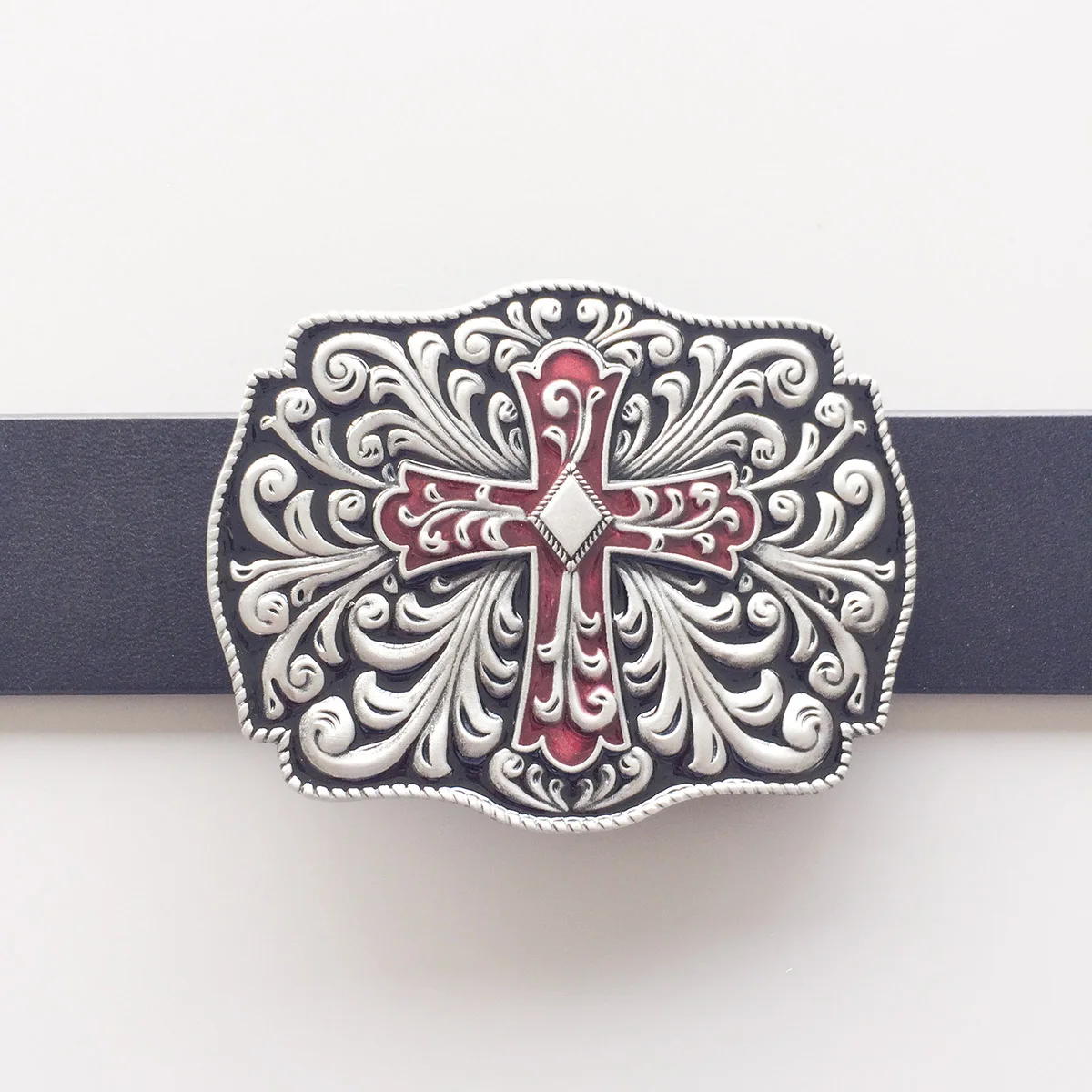 Boucle de ceinture à fleurs occidentales pour hommes, nouvelle collection BUCKLE-OC054