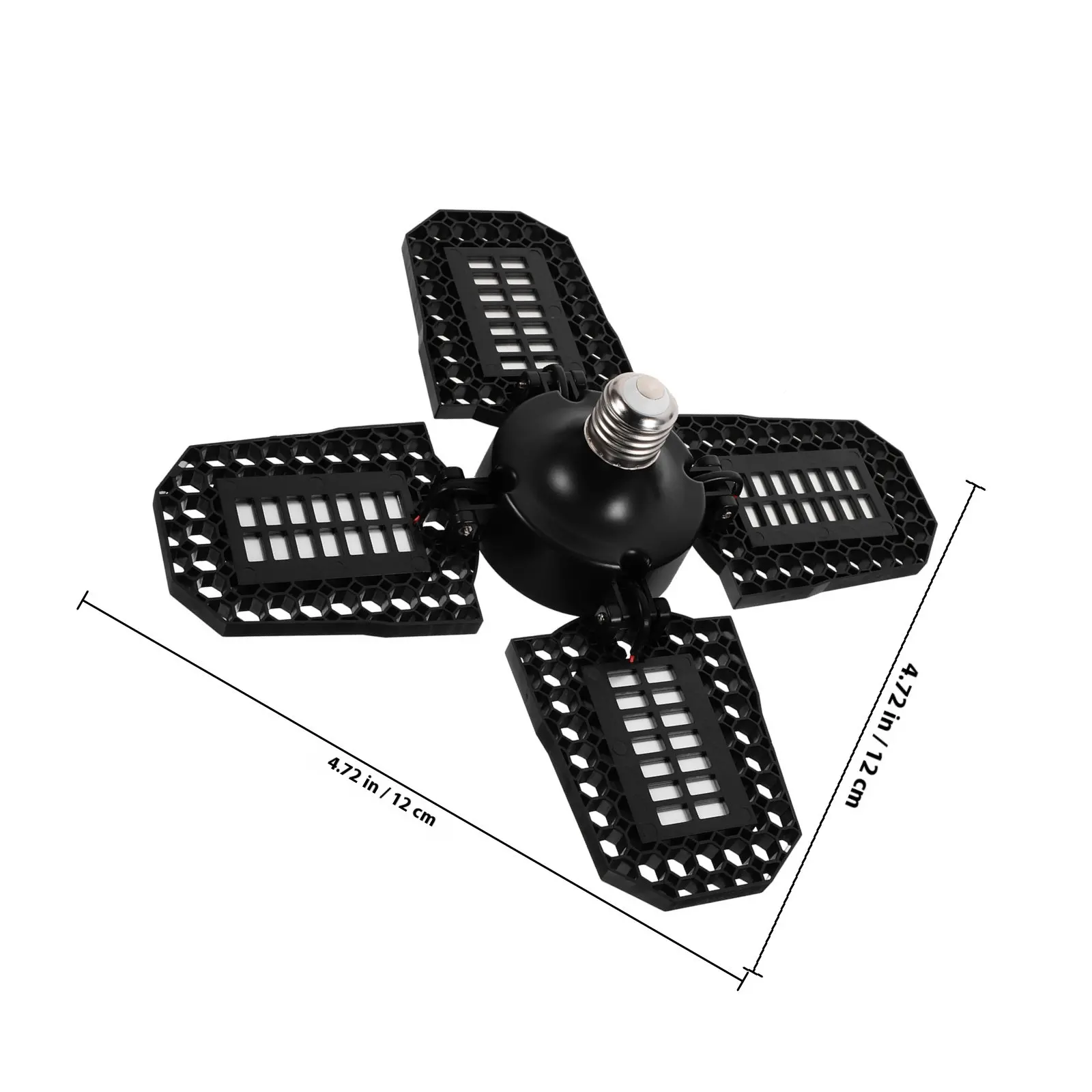 1Pcs 100W Folding LED Garage Ceiling Light with 4 Independent Adjustable Panels Easy Install No Tools Required Energy Efficient